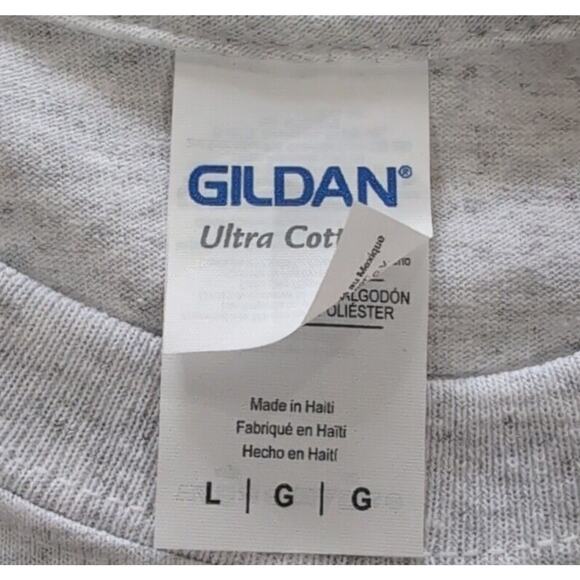 US American Legion Dept of CA T-Shirt Men's Size L Gray Gildan Ultra Cotton - Picture 4 of 10